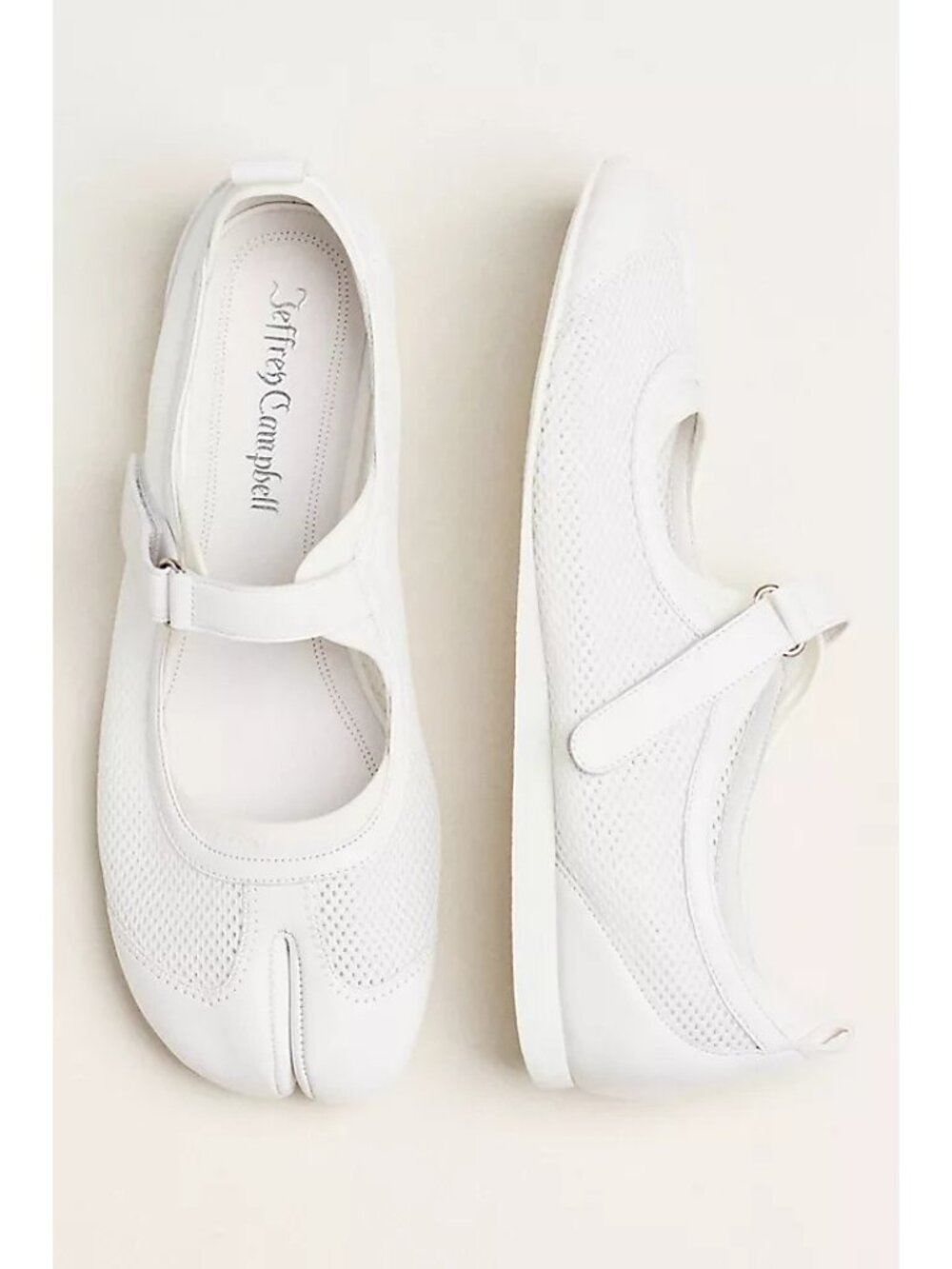 NEW Anthropologie Jeffrey Campbell Thalion Split Toe Mary Jane White Womens 7